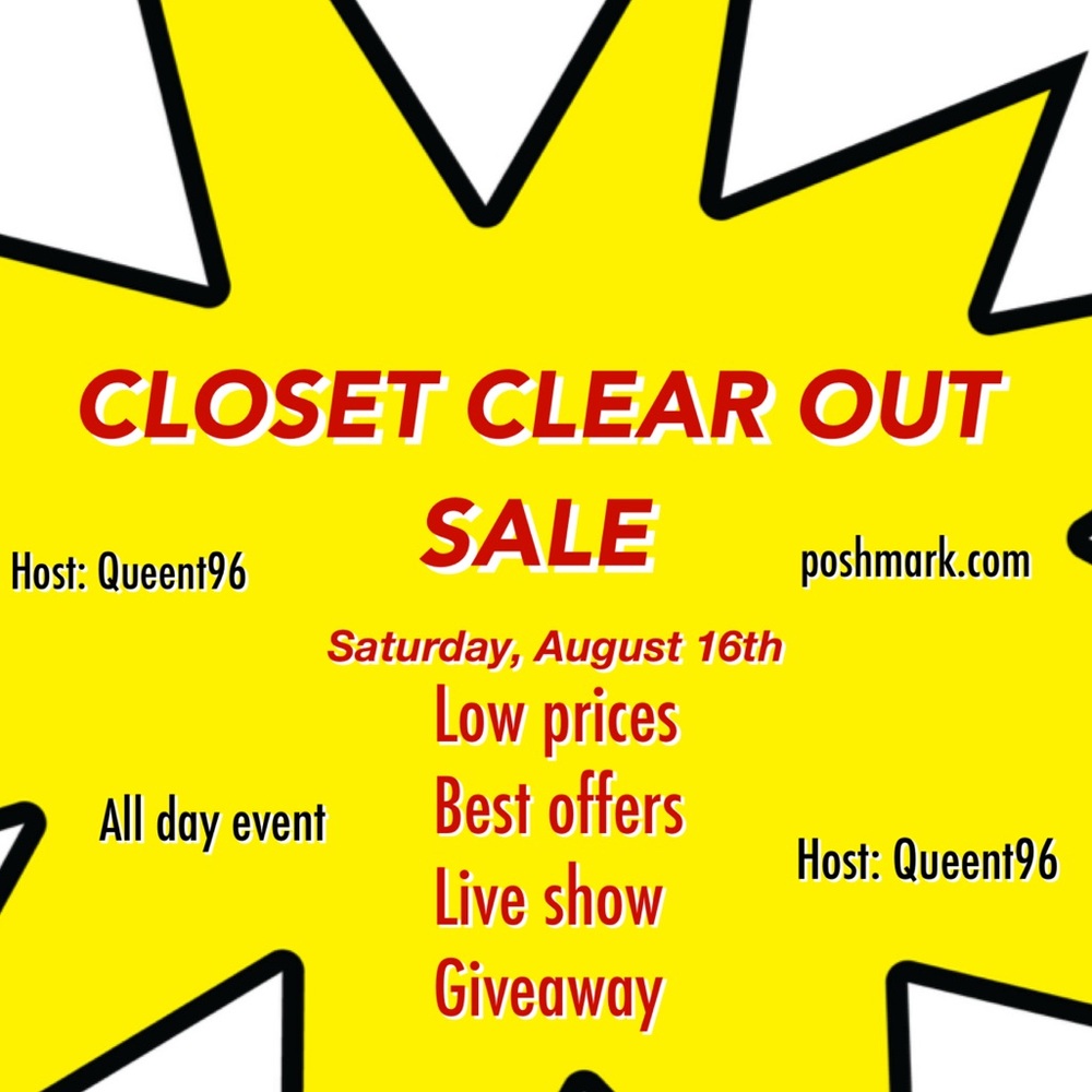 Closet Clear Out Sale